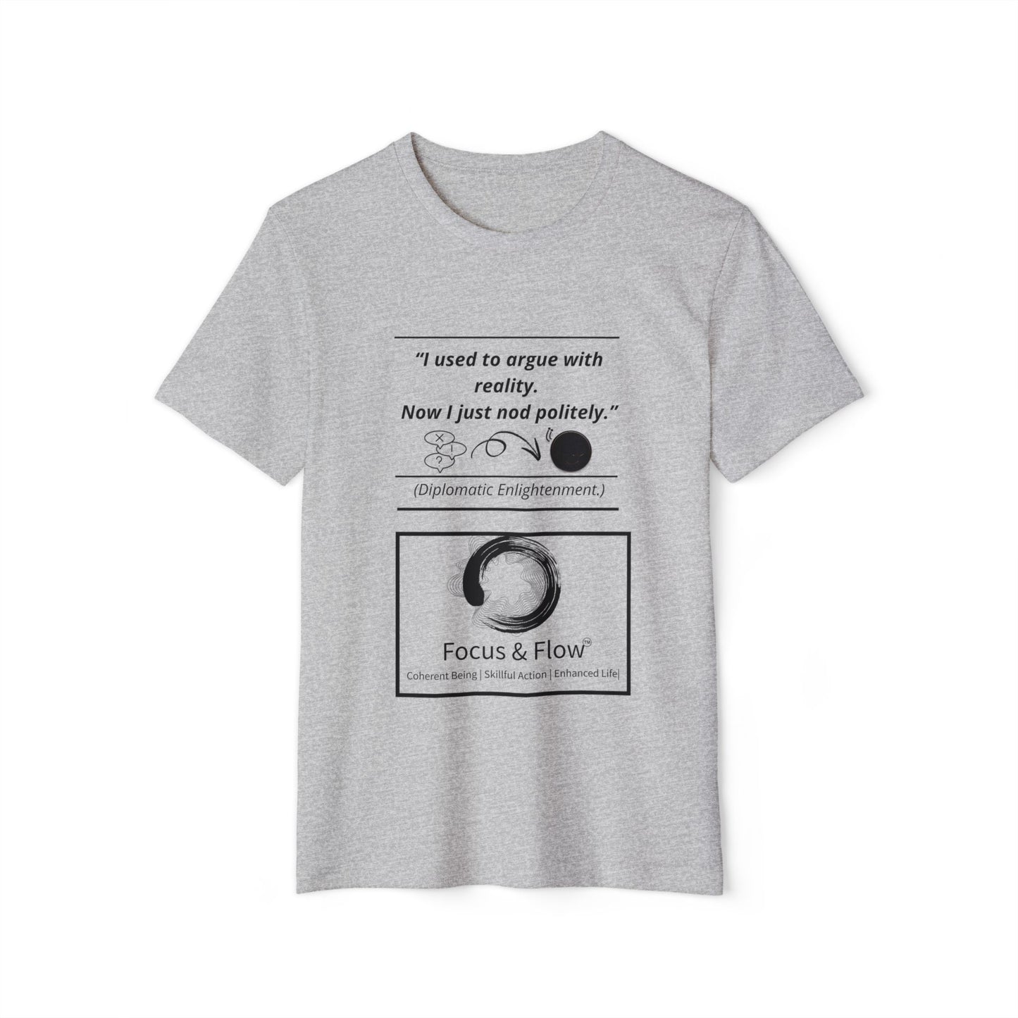 Copy of Staring Mindfulness Tee: Recycled Organic Unisex T-Shirt, Gift for Yogis, Eco-Friendly Shirt, Meditation Wear, Relaxation Outfit